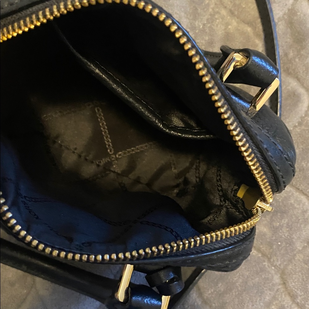 Michael Kors Black Pebbled Leather Mini Bag - Picture 4 of 12